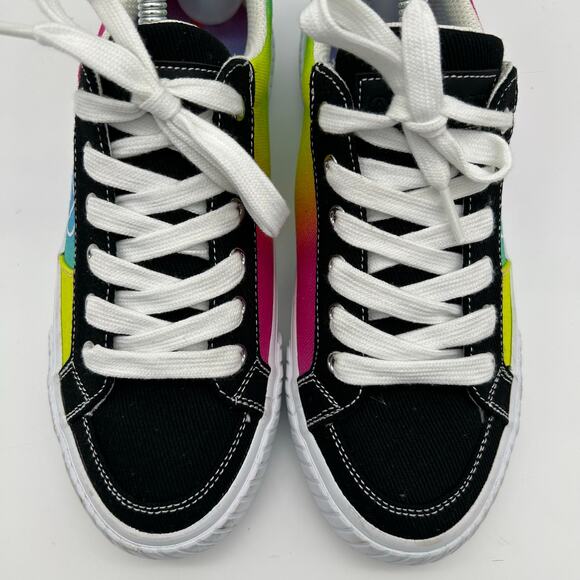 Air Walk Roxie Black Rainbow Pride Color Shoes Size Women's‎ 7M - Picture 3 of 7